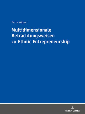 cover image of Multidimensionale Betrachtungsweisen zu Ethnic Entrepreneurship